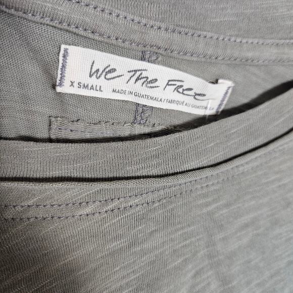 NWT Free People We The Free Arden Tee in Washed Army Sz XS - Picture 8 of 15